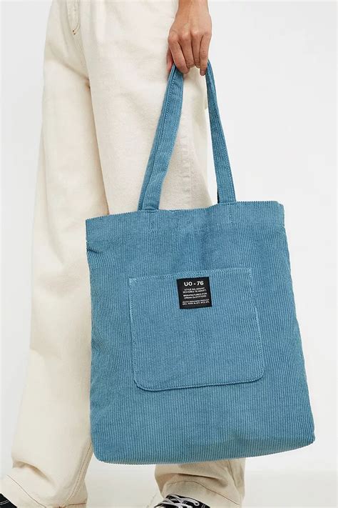 Corduroy Tote Bag .